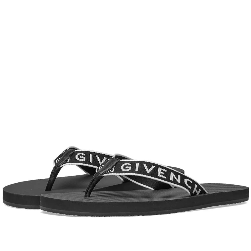 Givenchy Favelas Beach Thong Logo Sandals